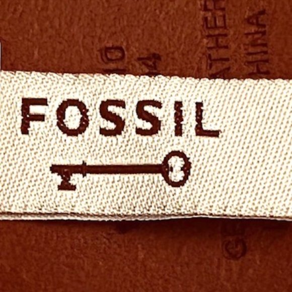 Fossil Western Brown Leather Mixed Media Studded Unisex Belt Size Large main image 8